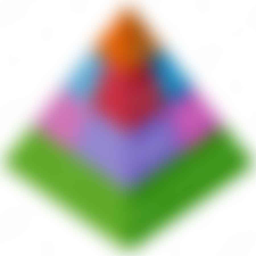 A colorful food pyramid diagram